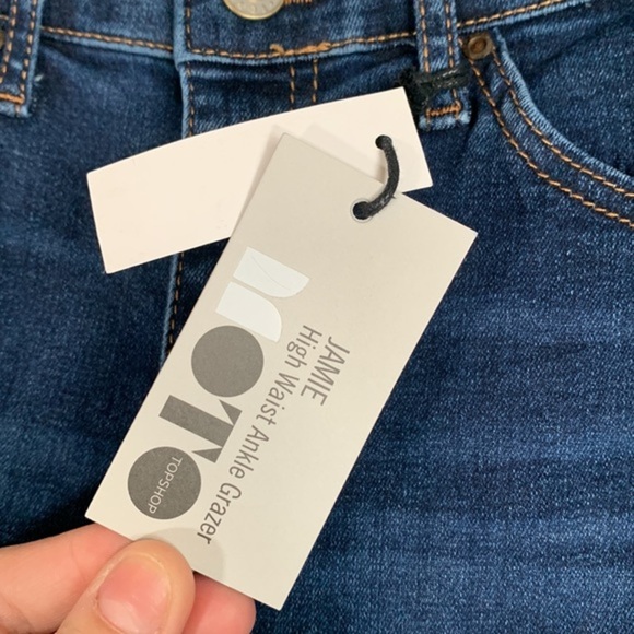 Topshop Moto Jamie High Waist Ankle Grazer Skinny Jeans NWT - Picture 11 of 11